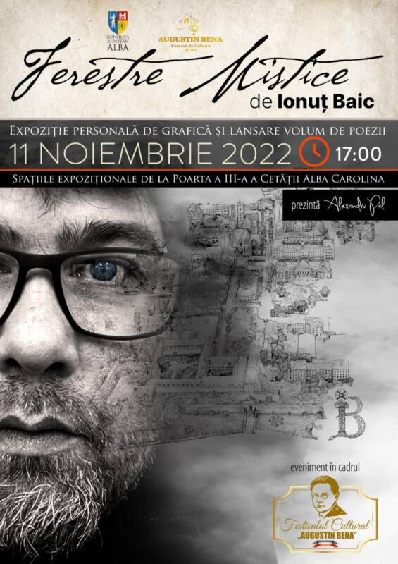 Expoziție de grafică a artistului Ionuț Baic, care-și lansează primul volum de poezie