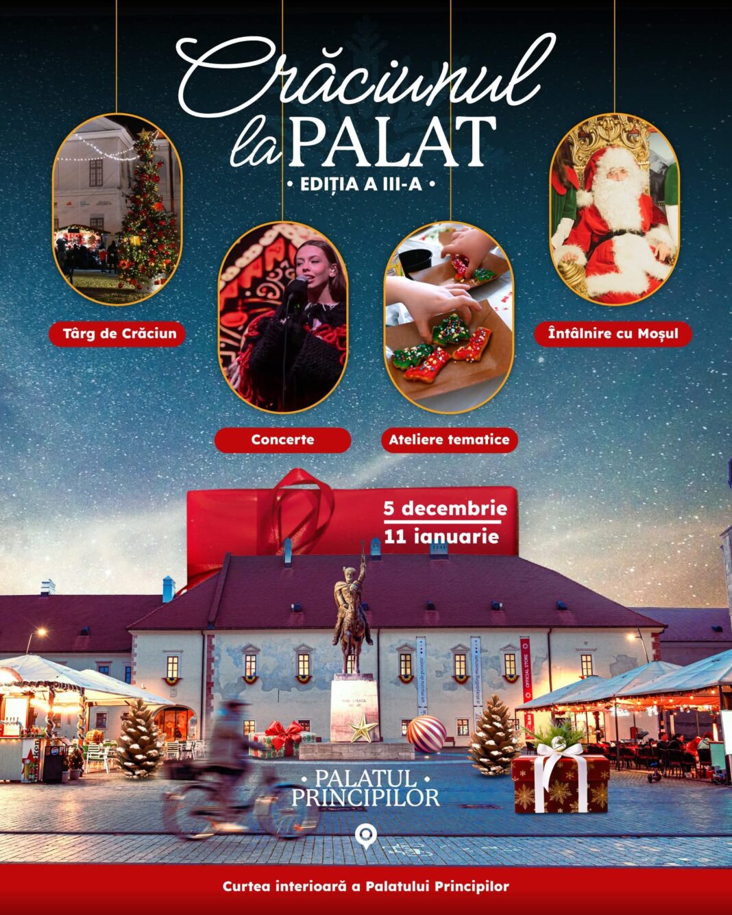 Sunteți așteptați la atelierele lui Moș Crăciun, la Palatul Principilor Transilvaniei din Alba Iulia