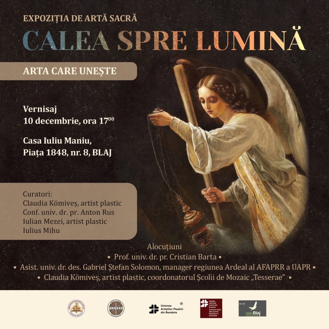 Vernisajul expoziției de artă sacră „Calea spre lumină”, la Casa „Iuliu Maniu” din Blaj