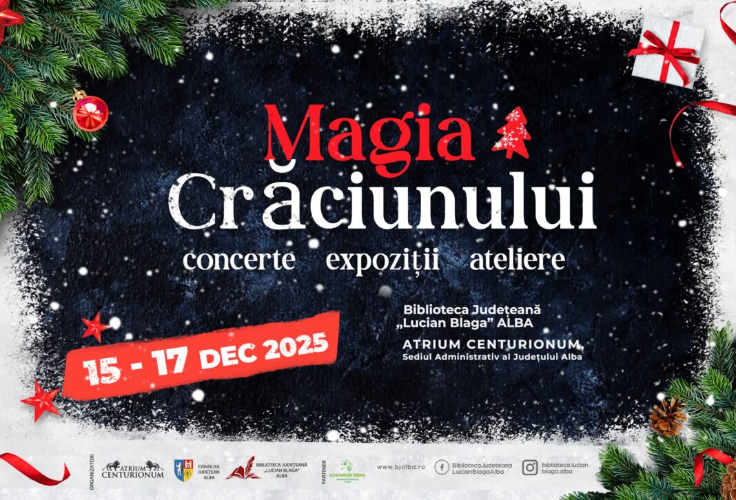 15-17 decembrie: „Magia Crăciunului”, o sărbătoare a bucuriei dar și a cărții, la Biblioteca Județeană „Lucian Blaga” Alba
