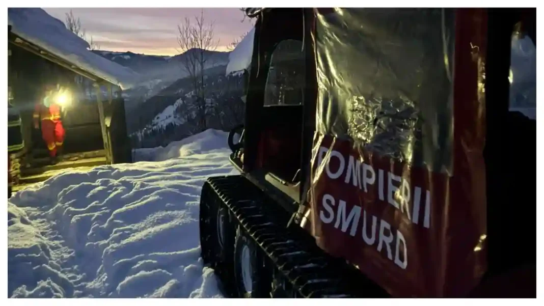 Intervenție a pompierilor din Câmpeni, pentru salvarea unui bărbat din Horea, care necesita transportul la spital