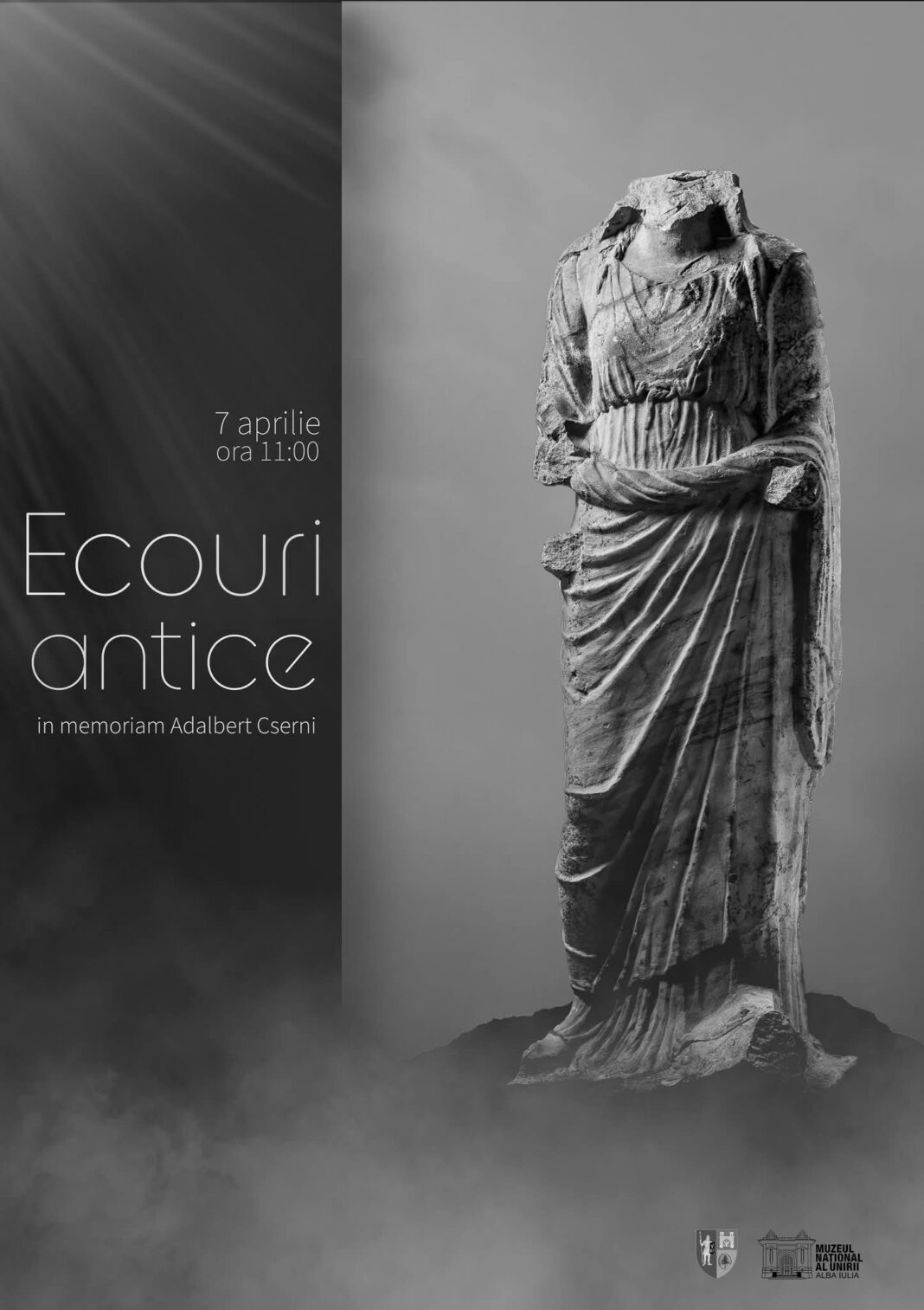 Marți, ora 11:00 Statuia‑cult a zeiței sănătății, Hygieia, exponatul lunii aprilie la Muzeul Național al Unirii Alba Iulia