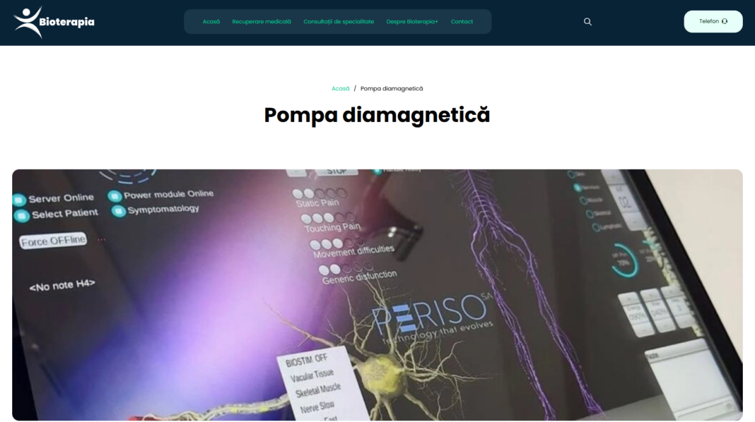 Tehnologie unică în Alba Iulia: terapia cu pompă diamagnetică, disponibilă la Bioterapia