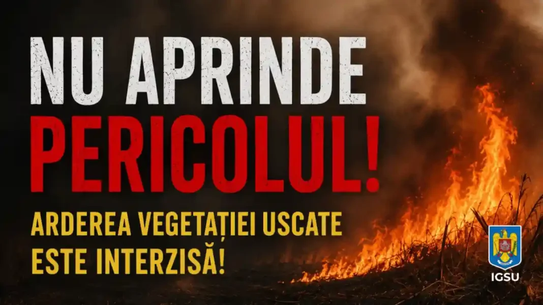 15 iulie – 15 octombrie 2026 | „Evitați Pericolul! Arderea Vegetației Uscate Este Interzisă!” – Inițiativă IGSU pentru Sensibilizarea Publicului asupra Riscurilor Incendiilor de Vegetație