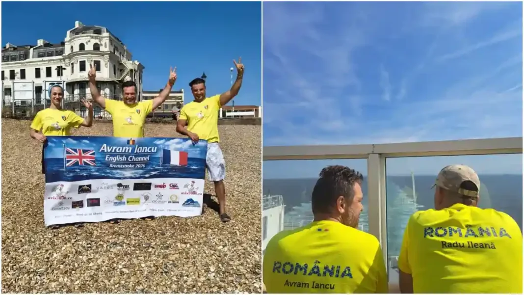 Avram Iancu, primul român care traversează Canalul Mânecii în stil bras, cu susținerea lui Radu Ileană