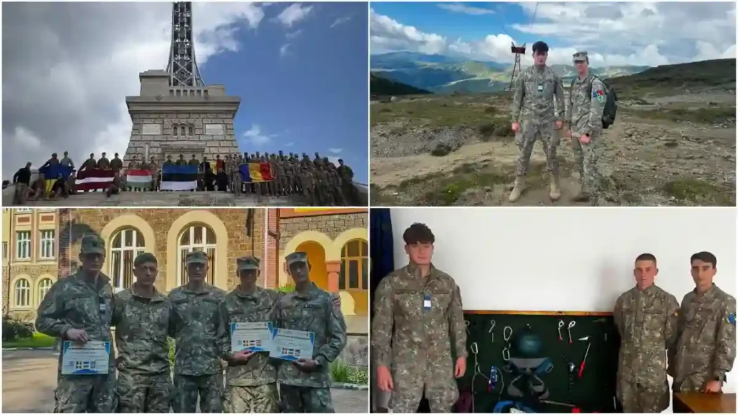 Elevi militari din Alba Iulia, aventură internațională în Munții Bucegi alături de colegi europeni: „O experiență memorabilă”