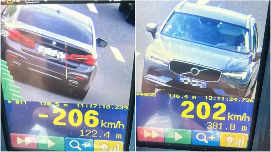 Viteză de 206 km/h pe Autostrada A1: Poliția ia măsuri drastice