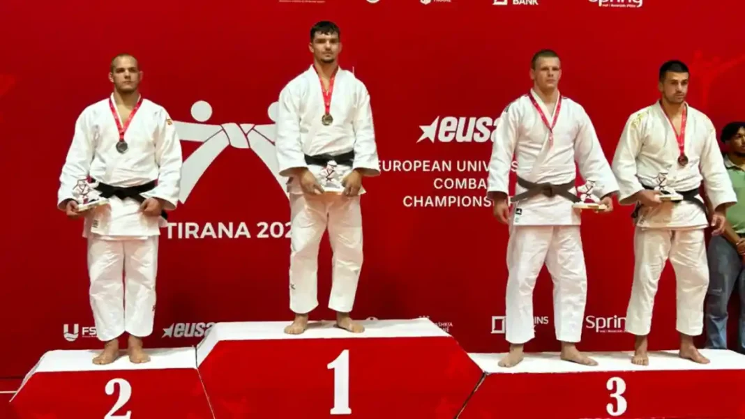 Alexandru Sibișan de la CS Unirea Alba Iulia triumfă la Campionatul European Universitar de Judo