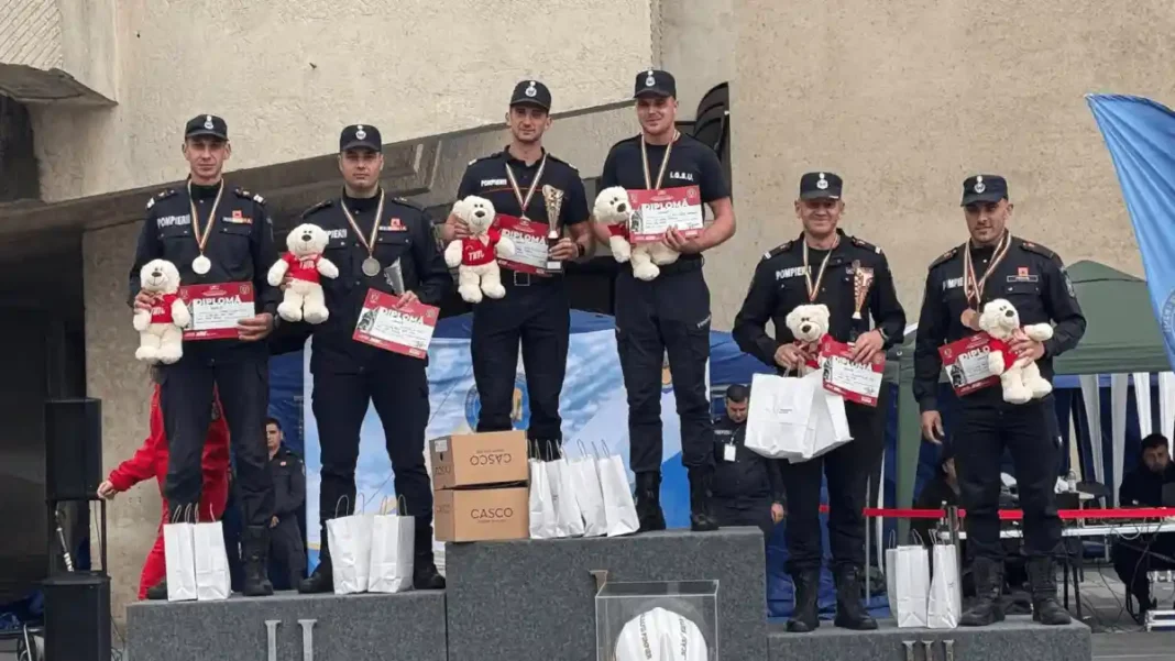 Pompierii din Alba, locul 2 la Competiția „Scări”