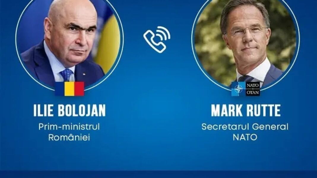 Premierul Ilie Bolojan în dialog cu liderul NATO privind intensificarea atacurilor cu drone: Solicitările României